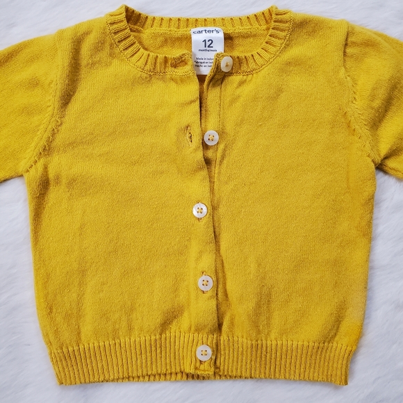 Carter's Other - Carter's Yellow Button Up Sweater 💛